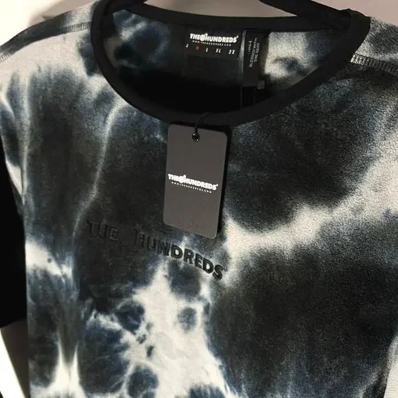 •NWT• THE HUNDREDS ACID TIEDYE Embroidered front Fleece • Size Medium - Picture 5 of 11